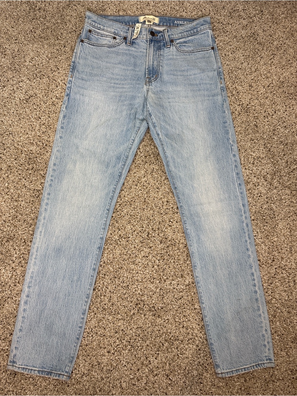 Madewell Light Blue Athletic Slim Straight Men’s Jeans Tagged 29x32
